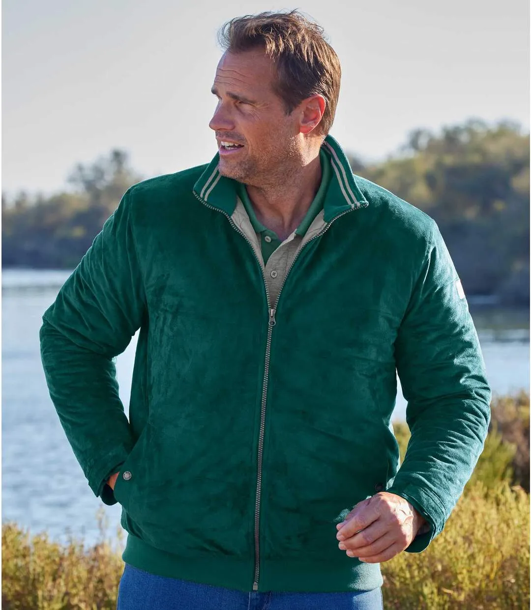 Blouson Matelassé Suédine Canada Nature 